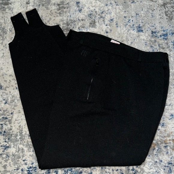 Belfe‎ & Belfe Vintage black wool blend stirrup ski pants made in Italy Sz 8 - Picture 2 of 13